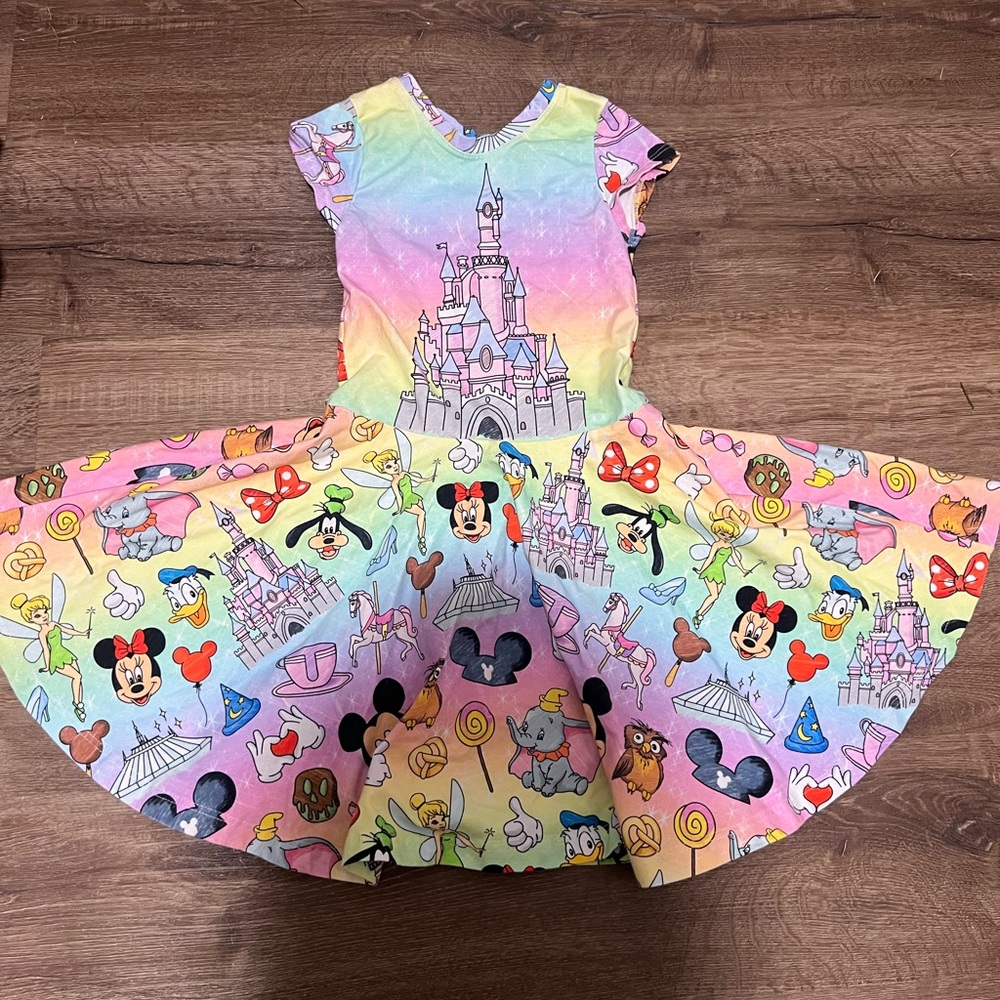 Colorful Disney Castle Dress! Perfect for MK!